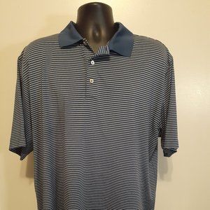 Peter Millar Mens Sz XL Blue Stripe Summer Comfort